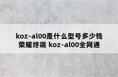 koz-al00是什么型号多少钱荣耀终端 koz-al00全网通